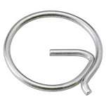 Plastimo 29599 G Разрезное кольцо Серебристый Grey 1 mm 