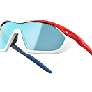Спортивные очки с диоптриями 720armour Analog Pro / Matte Dark Grey Blue / Matte Neon Red Orange / Matte White Gasket / Smoke Full Blue White Lens, rx-234/b355g-9