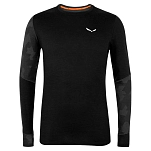 Salewa 00-0000028205-0910-52/XL Базовый слой с длинным рукавом Cristallo Warm Alpine Merino Responsive Черный Black Out XL