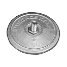 Купить Цинковый анод Tecnoseal 00101E Ø70x6.5мм дисковый с крепежом для пера руля 7ft.ru в интернет магазине Семь Футов