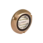 Светодиодный подводный светильник Lumitec SeaBlazeX2 101516 10-30В 2,5-2,5А 60Вт 6000лм 6500°К IP68 синий/белый свет бронзовый корпус