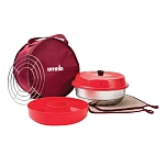 Omnia e40324 Комплект плиты и духовки Grey / Red 26x26x15 250 x 140 mm