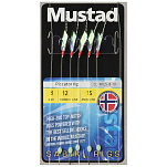 Mustad 667434 Piscator Rig 5 Hooks Красный  Red 6 