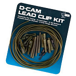 Nash T8412 Lead Clip D-Cam Комплект Зеленый  Weed