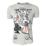 Hotspot design TS-PK01002S03 Футболка с коротким рукавом Cast Your Aces Серый Light Grey L