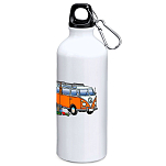 Kruskis MD4049S101K146 Hippie Van Climbing 800ml Алюминиевая бутылка Бесцветный White