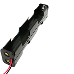 Euroconnex 3445 3445 4xR6 Cable Держатель Батареи Серебристый Black