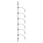 Expert predator 19430 связанный крючок Deep Bottom 220 cm Серебристый Grey 1/0