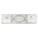Купить Topoplastic 1990004 Линейка Cras Plexi  Clear 73 x 12.2 cm 7ft.ru в интернет магазине Семь Футов