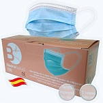 Baenasalud 212973 лицевая маска Disposable Hygienic 100 Единицы Голубой Blue