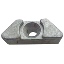 Купить Recmar REC6E5-11325-00 Yamaha цинковый анод Серебристый Grey 7ft.ru в интернет магазине Семь Футов