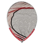 Bulox D0700102 голова посадочного сачка Dacron Oval Grey / Red 45 x 55 cm