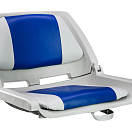Кресло мягкое складное, обивка винил, цвет серый/синий, Marine Rocket 75109GB-MR