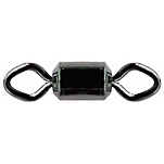 Mustad MA025-BN-8-10 MA025-BN Rolling Diamond Eye Вертлюги Черный Black Nickel 8 