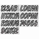 Купить Trac outdoors 328-SIBKG400 Series 400 Регистрационное письмо Белая Silver / Black 7ft.ru в интернет магазине Семь Футов