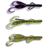 Zoom bait 11055054 Tiny Brush Hog Мягкая приманка 76 mm Watermelon Red