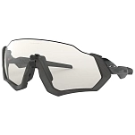 Oakley OO9401-0737 Flight Jacket Photochromic Sunglasses  Grey Ink Clear Black Iridium Photochromic Activated/Cat1-2