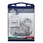 Tecnoseal 2640012 Mercruiser Alpha I Gen II Алюминиевый анод Бесцветный Silver