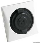 Watertight lighter power socket, white, 14.491.01