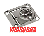 Ручка палубная потайная 38х38 мм, нержавеющая, подпружиненная (упаковка из 50 шт.) AAA 51000_pkg_50