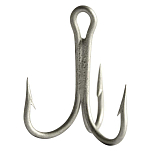 Mustad 7794-DS-2/0-336 3 EX Strong Treble Durasteel Тройной Крючок Серебристый Durasteel 2/0