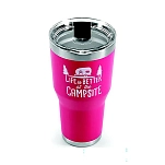 Camco 17-53062 чашка Life Is Better At The Campsite 30oz  Coral Pink
