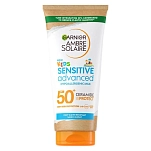 Garnier 1220504 Детский солнцезащитный лосьон Ambre Solaire Sensitive Advanced Hypoallergenic SPF 50+ 175ml White 16x10x5