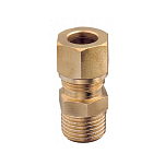Guidi 4344522 12 mm Мужской латунный прямой разъем Bronze 1/2´´ 