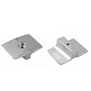 Купить Tecnoseal 2626426 Yamaha 8-25HP 4T Цинковая пластина Анод  Silver 60 x 80 x 25 mm  7ft.ru в интернет магазине Семь Футов
