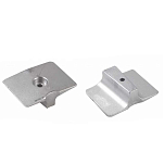 Tecnoseal 2626426 Yamaha 8-25HP 4T Цинковая пластина Анод  Silver 60 x 80 x 25 mm 