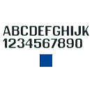 Купить International letterfix 5959017D D Наклейки с буквами Голубой Blue 100 mm  7ft.ru в интернет магазине Семь Футов