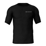 Givova MAE011-0010-S Базовый слой с коротким рукавом Corpus 2 Black S