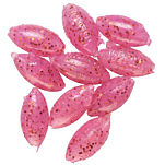Daiwa PE404020 Овальные силиконовые бусины 15 единицы измерения Розовый Red Glitter 6 x 12 mm 