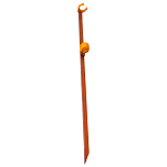 Cinnetic 350051 Logo Песчаный Шип  Fluo Orange 150 cm