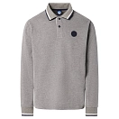 Купить North sails 692336-0928-XS Поло с длинным рукавомным рукавом Logo Серый Medium Grey Melange XS 7ft.ru в интернет магазине Семь Футов