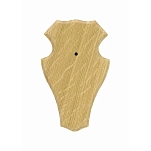Eurohunt V-560804 Дубовая доска для трофеев оленя 1 с пластиковыми зажимами 5 Единицы Light Brown 22x13 cm Hunt