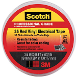 Лента 3M Scotch 35 10810 20,1м 19x0,178мм электроизоляционная из красного ПВХ