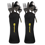 Ridgemonkey RM-DLX-CS242 Набор столовых приборов DLX Twin Pack Silver / Black
