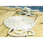 Seachoice 50-47631 Premium Twisted Док-веревка 7.6 m Белая White / Blue 3/4´´ 