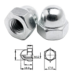 Гайка колпачковая M10 нерж.A2 (10 шт) ZONBIX D1587 M10-1.50_010