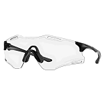 Oakley OO9512-0639 Фотохромные солнцезащитные очки Cybr zero Бесцветный Polished Black Clear Photochromic Black/CAT0-3