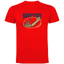 Купить Kruskis CA65500560C068 Футболка с коротким рукавом Seafood Squid Красный Red 2XL 7ft.ru в интернет магазине Семь Футов