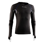 Lurbel 00B2.243M.0304.M Базовый слой с длинным рукавом Cristallo Черный Charcoal Grey / Royal Blue M