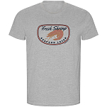 Kruskis CA66900358C073 Футболка с коротким рукавом Fresh Shrimp ECO Серый Heather Grey L