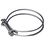 Plastimo 51168 Двойной кольцевой зажим Серебристый Grey 30-34 mm 