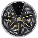 Купить DAM 8004080 Olive W.Hole Ассортимент свинца Черный Black / Red 7ft.ru в интернет магазине Семь Футов