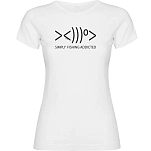 Kruskis 11502102xls008 Футболка с коротким рукавом Simply Fishing Addicted White 30x25x2