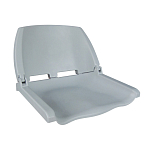 Сиденье пластмассовое складное Folding Plastic Boat Seat серое Newstarmarine 75110G