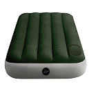 Купить Intex 64760 Twin Camping С матрасом Fiber-Tech Зеленый Green / Grey 76 x 191 x 25 cm 7ft.ru в интернет магазине Семь Футов
