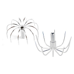 Sea monsters SMB50396A AS Egi Корона 5 единицы Серебристый Silver 14 